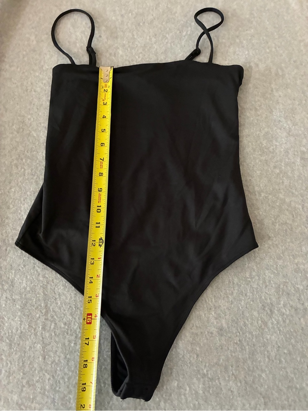 NWT Z Supply Lane Luxe Bodysuit Black S Square Neck